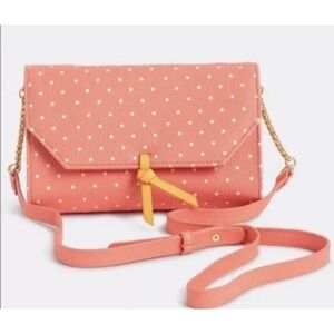 Matilda Jane - Cate Crossbody Clutch Pink Dotted Purse - NWT